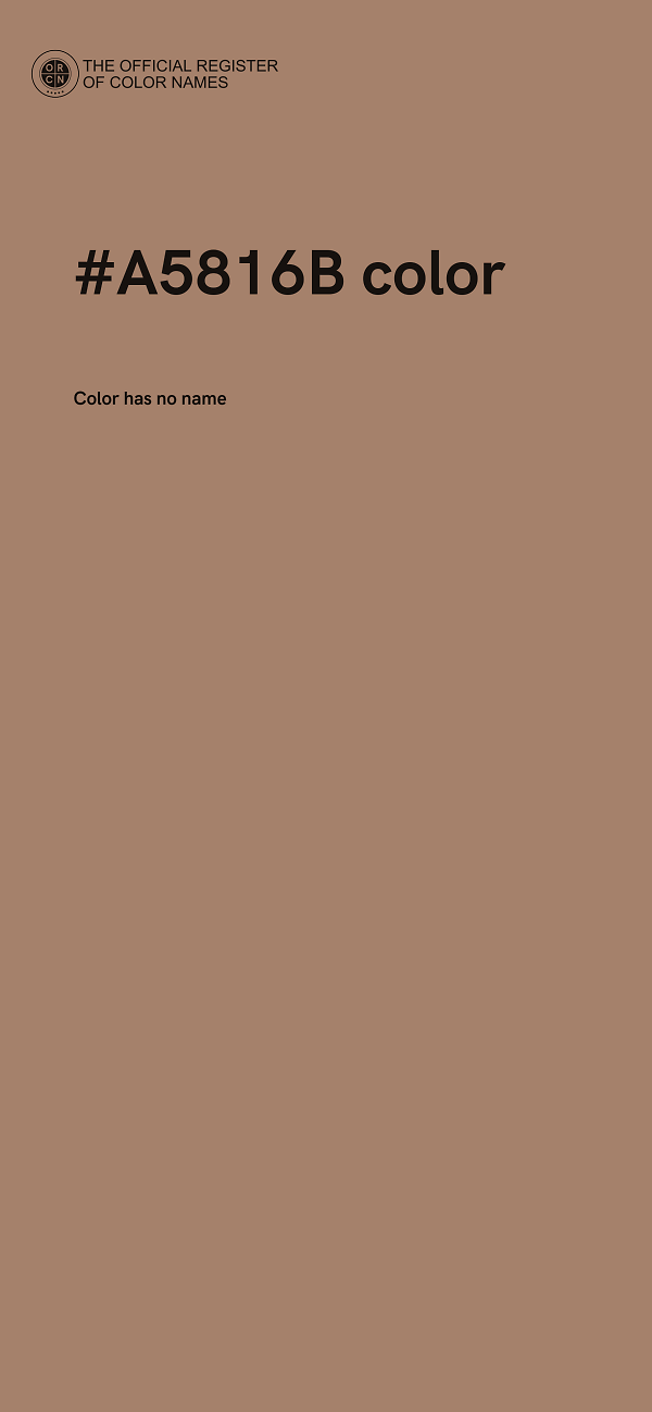 #A5816B color image