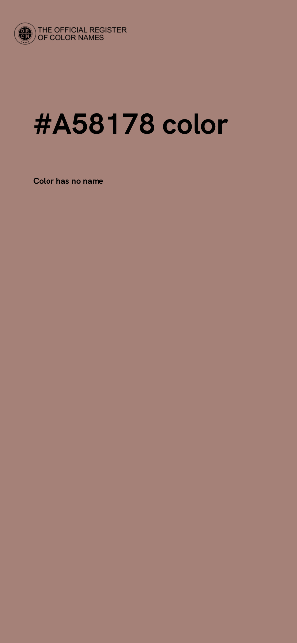 #A58178 color image