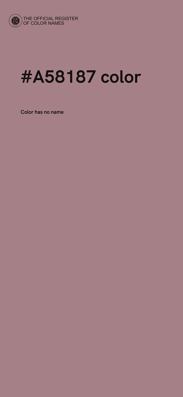 #A58187 color image