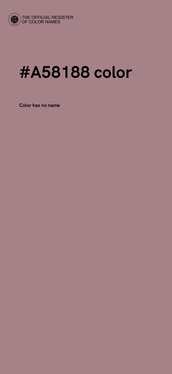 #A58188 color image