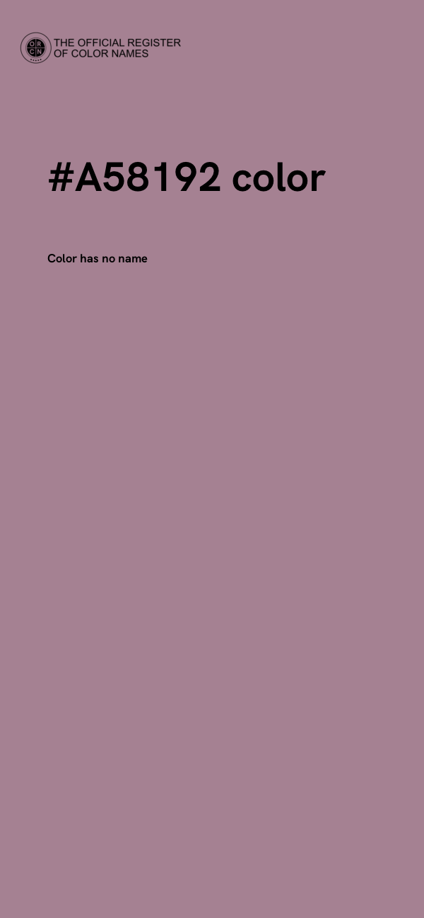 #A58192 color image
