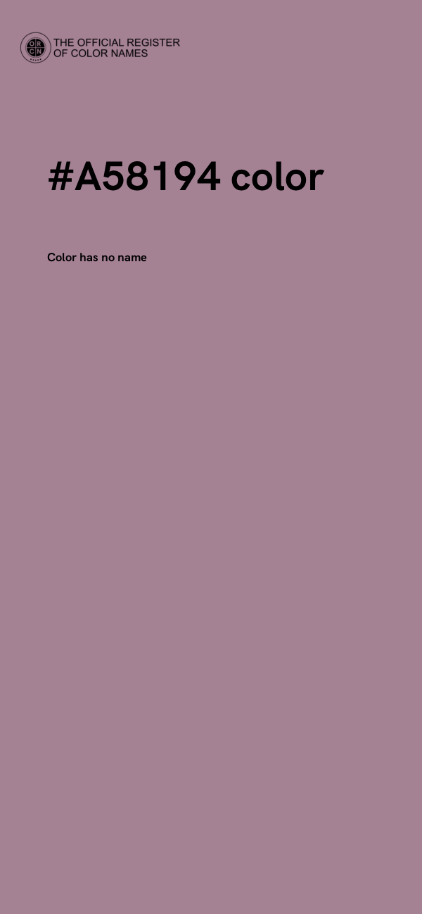 #A58194 color image