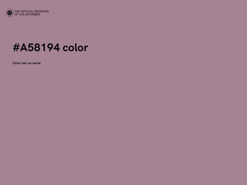 #A58194 color image