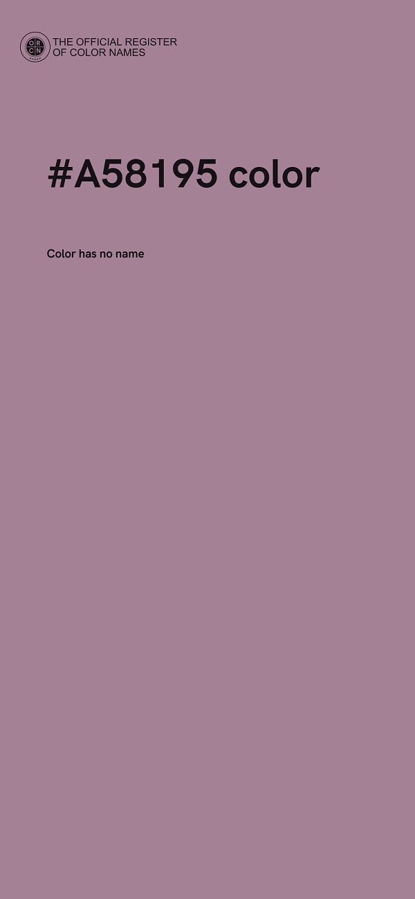 #A58195 color image
