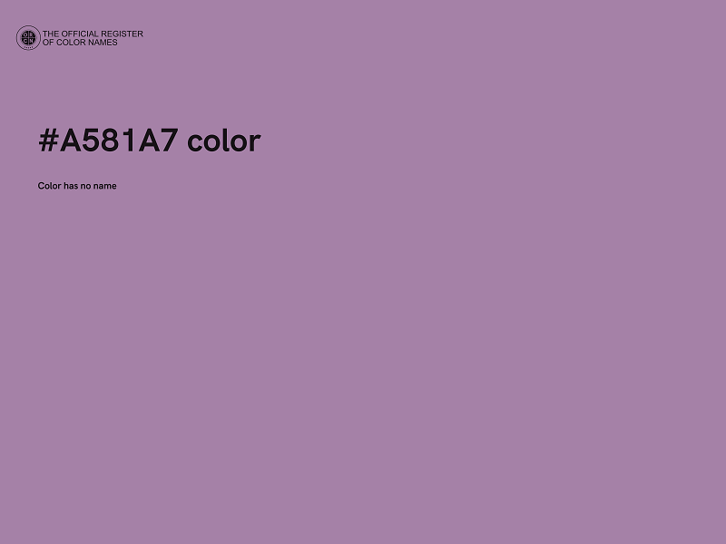 #A581A7 color image