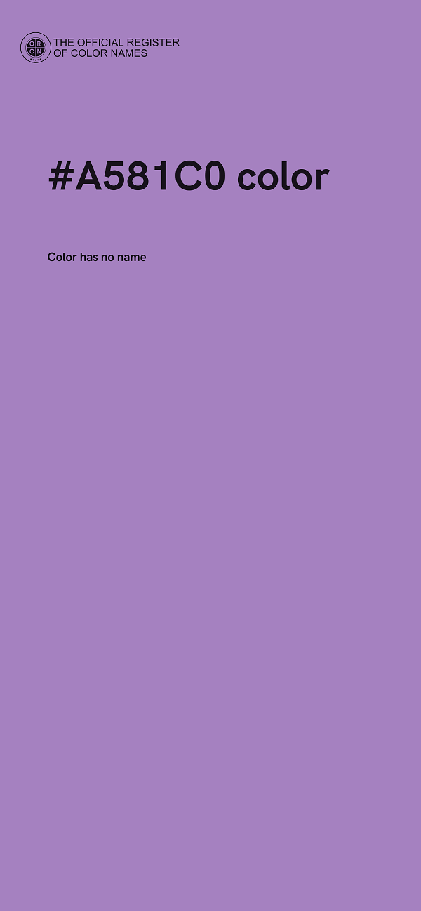 #A581C0 color image