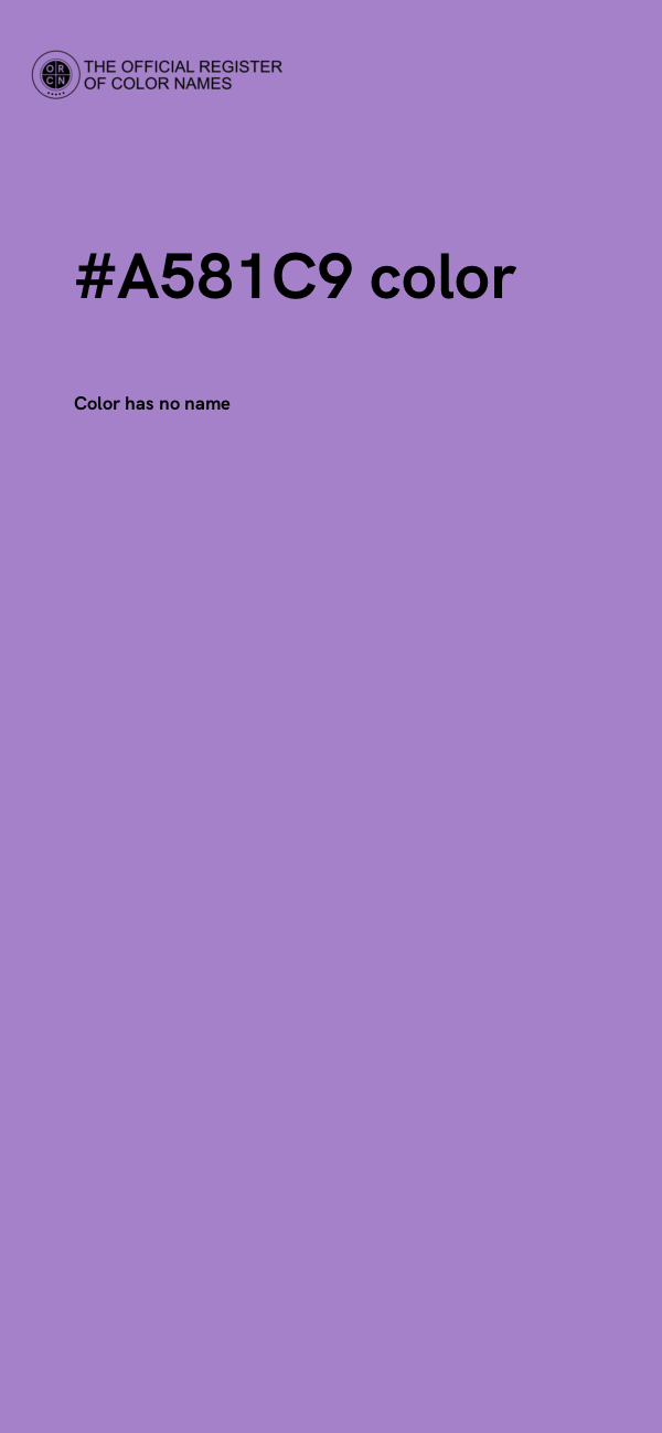 #A581C9 color image