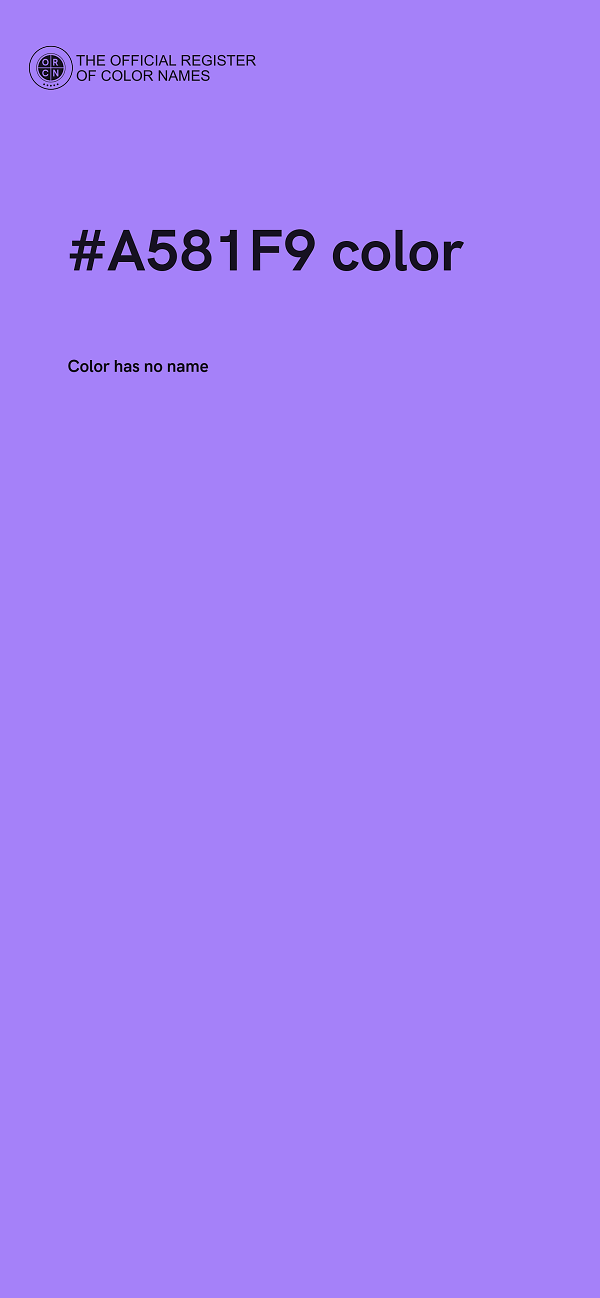#A581F9 color image
