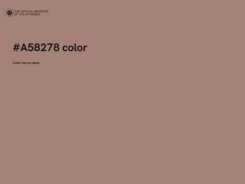 #A58278 color image
