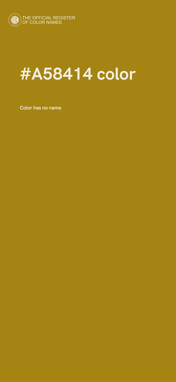 #A58414 color image