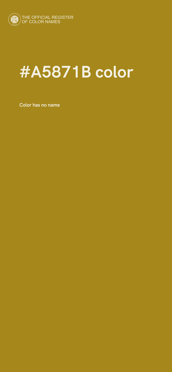 #A5871B color image