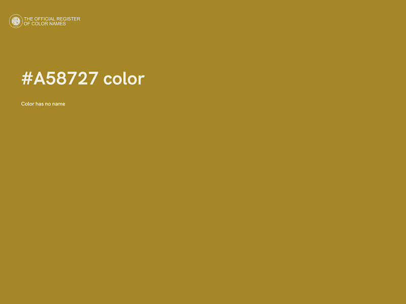 #A58727 color image