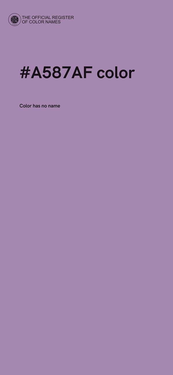 #A587AF color image