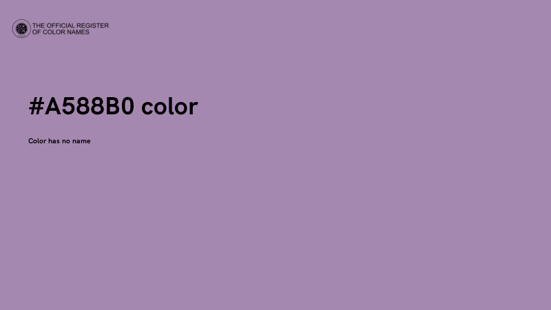 #A588B0 color image