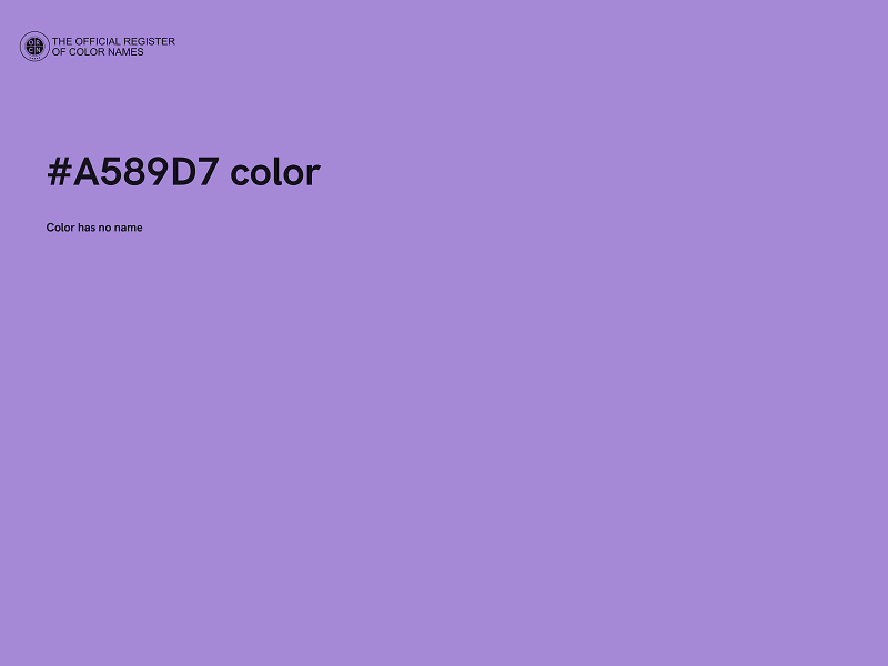 #A589D7 color image