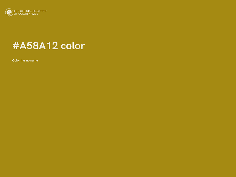 #A58A12 color image