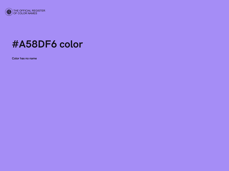 #A58DF6 color image