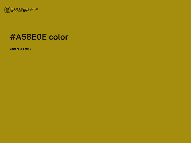 #A58E0E color image