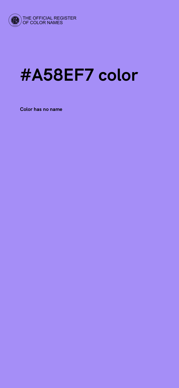 #A58EF7 color image