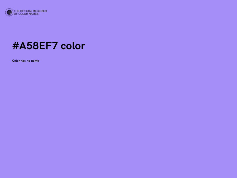 #A58EF7 color image