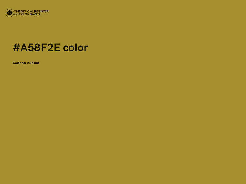 #A58F2E color image