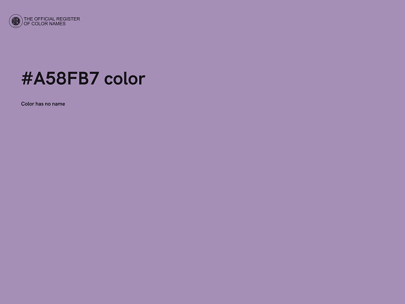 #A58FB7 color image