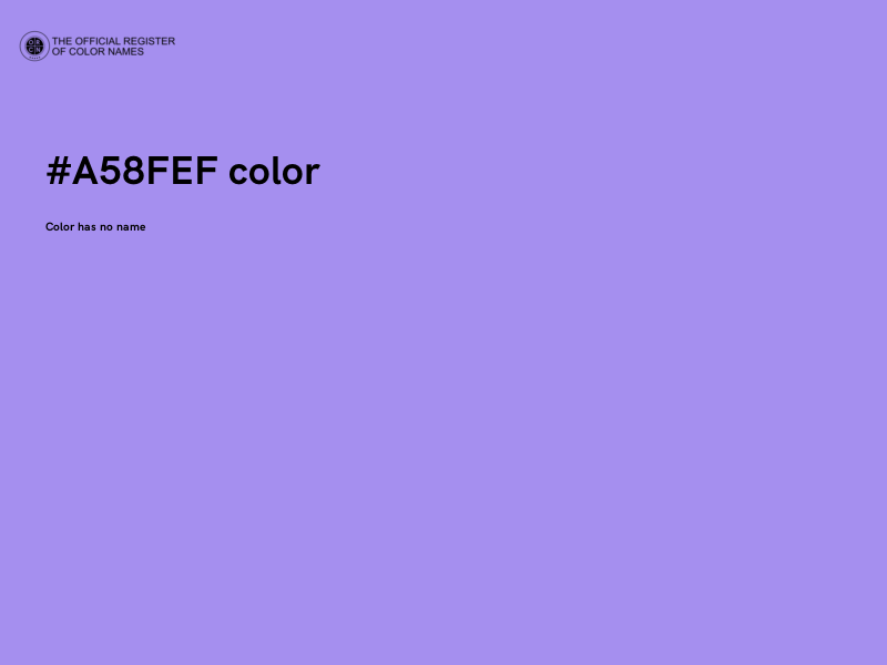 #A58FEF color image