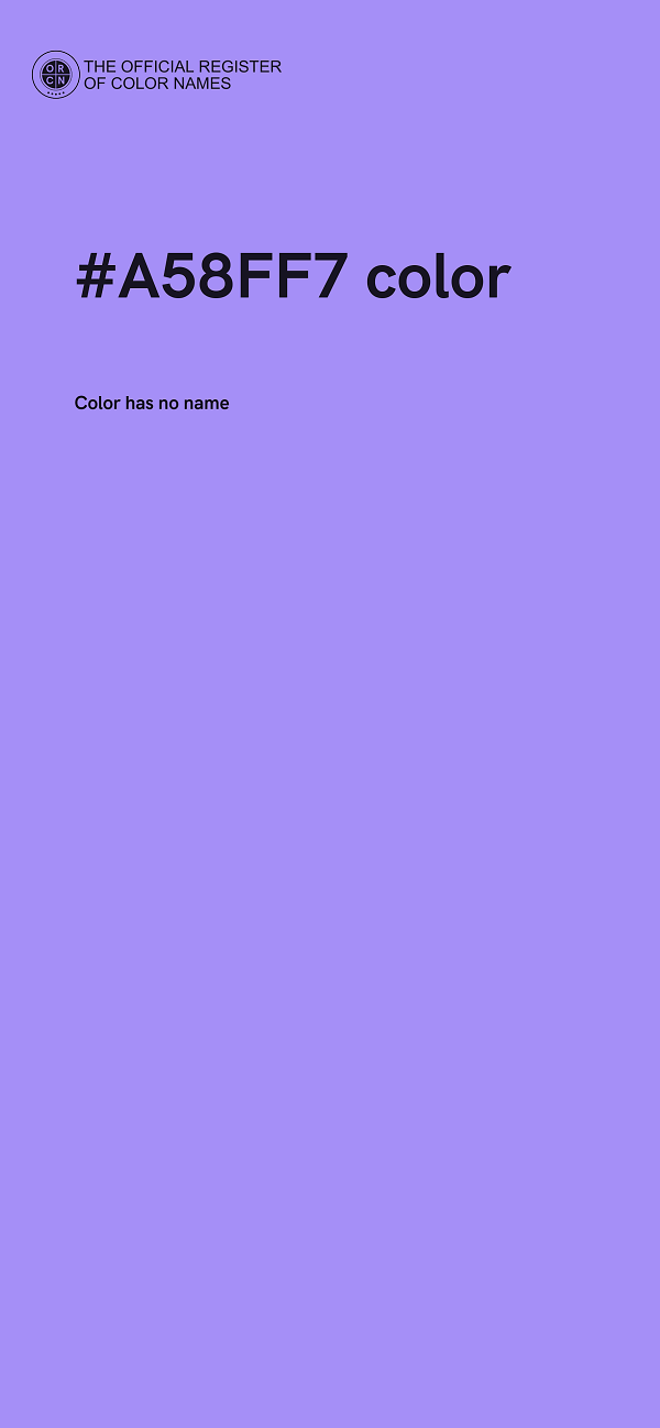 #A58FF7 color image