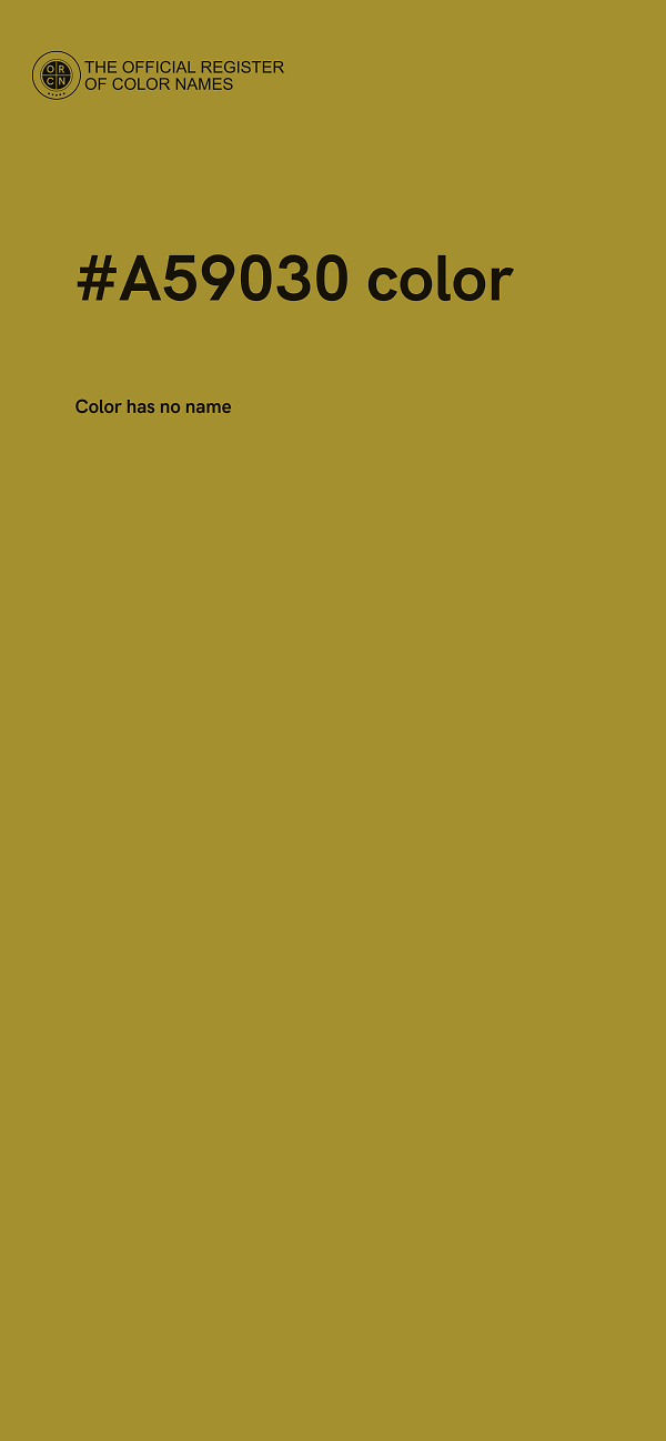 #A59030 color image