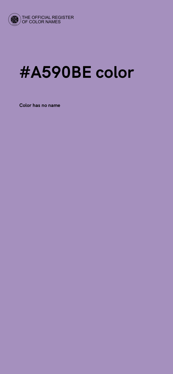 #A590BE color image