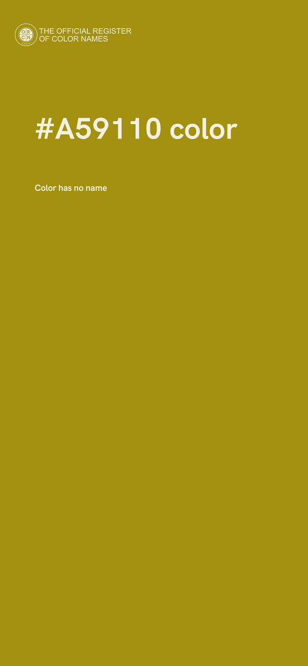 #A59110 color image