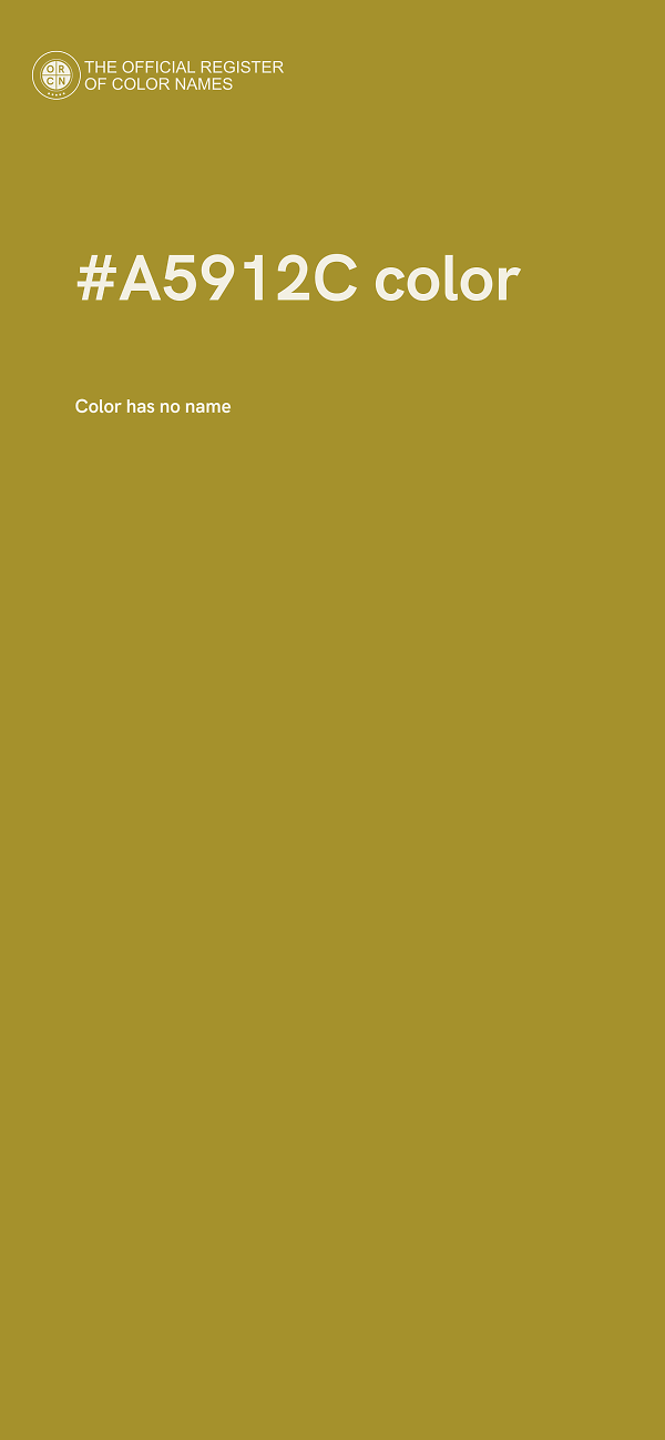 #A5912C color image