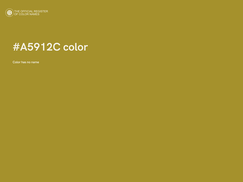 #A5912C color image