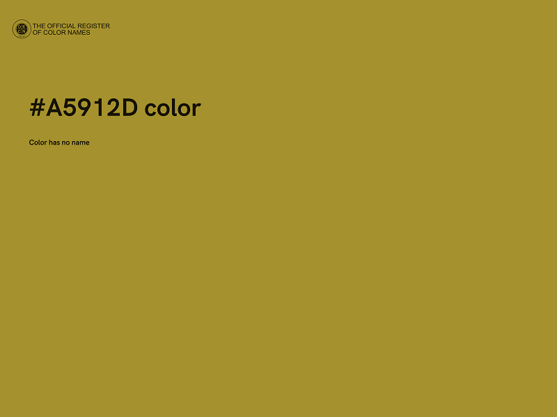 #A5912D color image