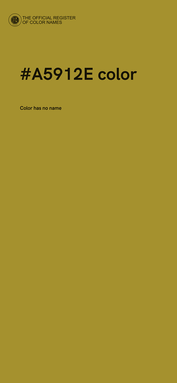 #A5912E color image