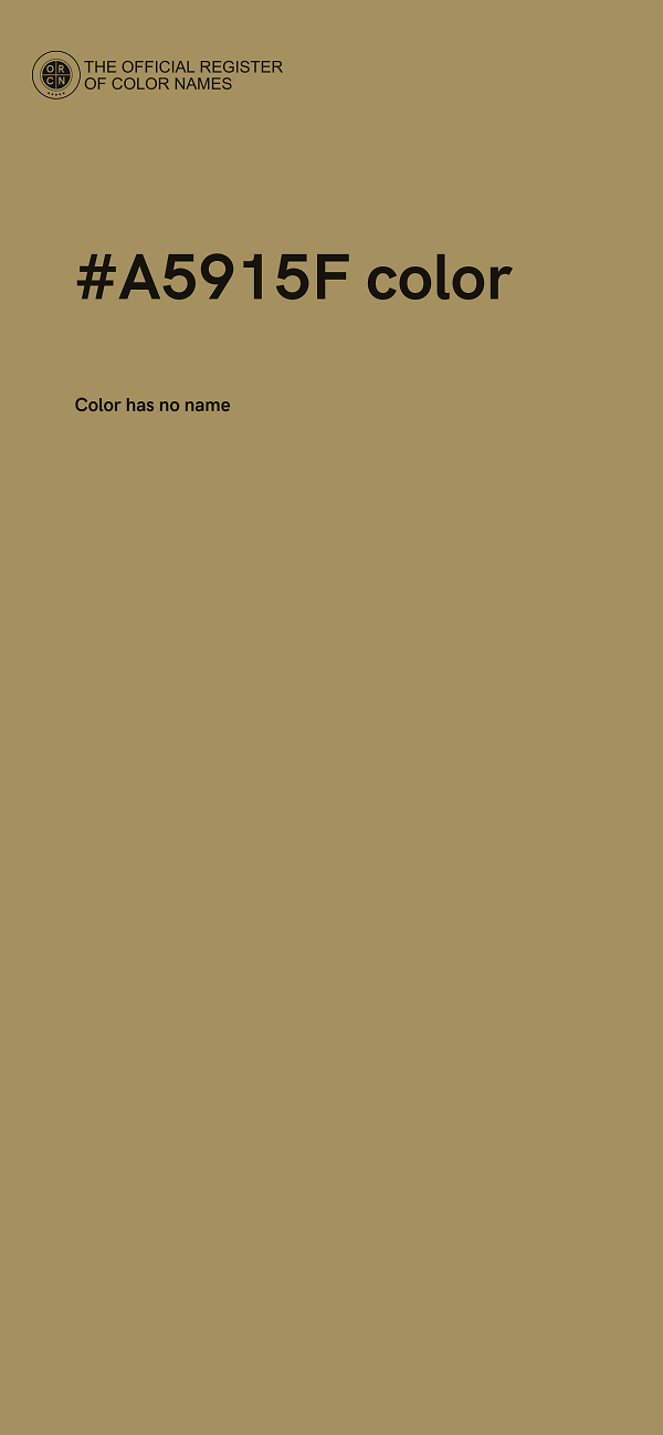 #A5915F color image