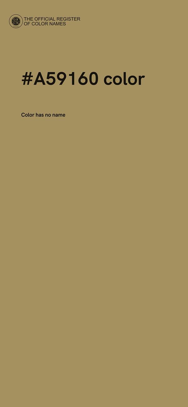 #A59160 color image