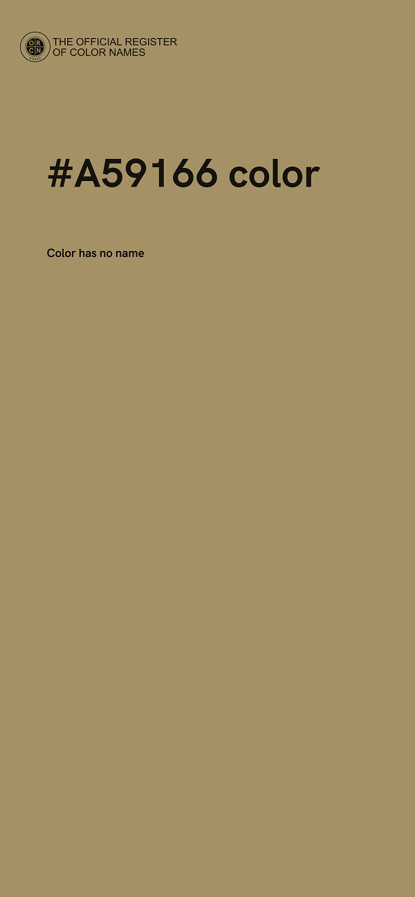 #A59166 color image