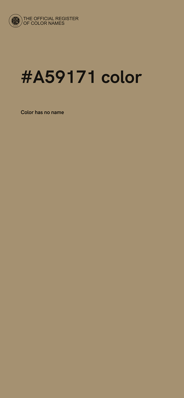 #A59171 color image