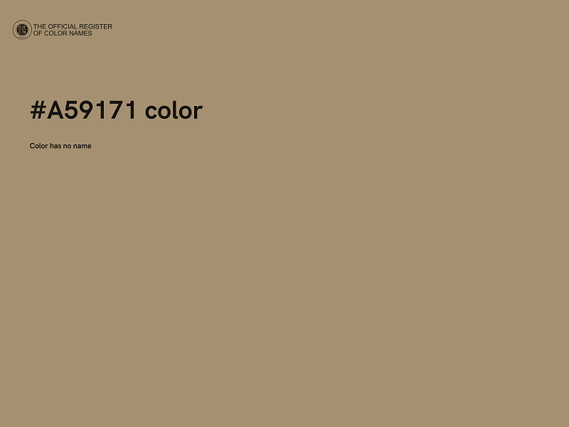 #A59171 color image