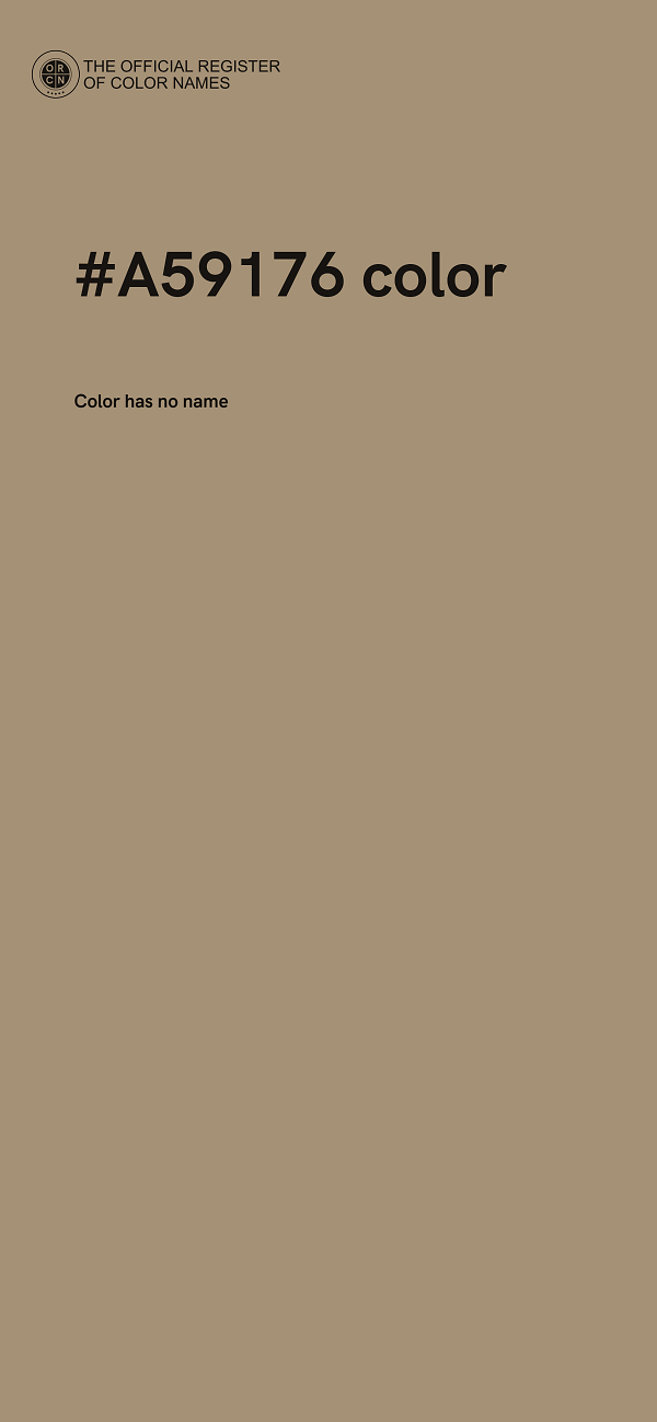#A59176 color image