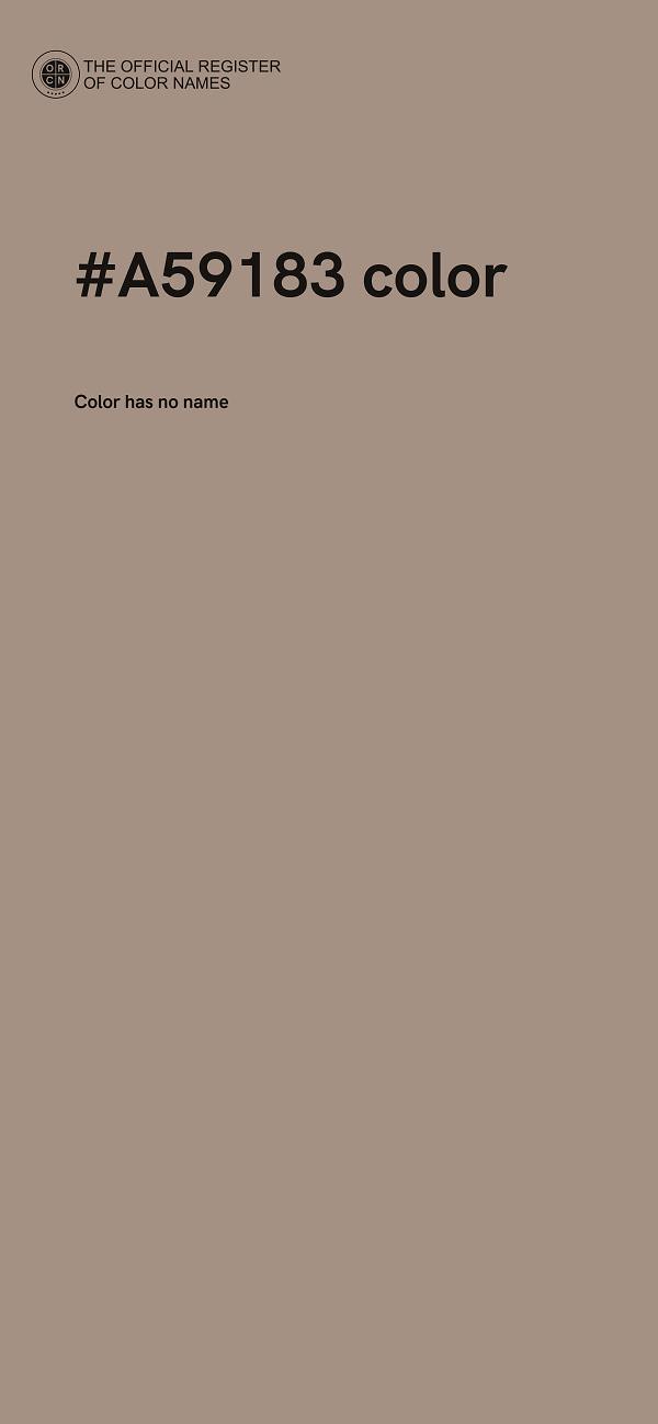 #A59183 color image