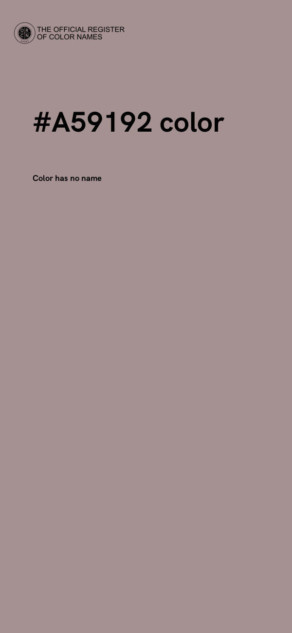 #A59192 color image