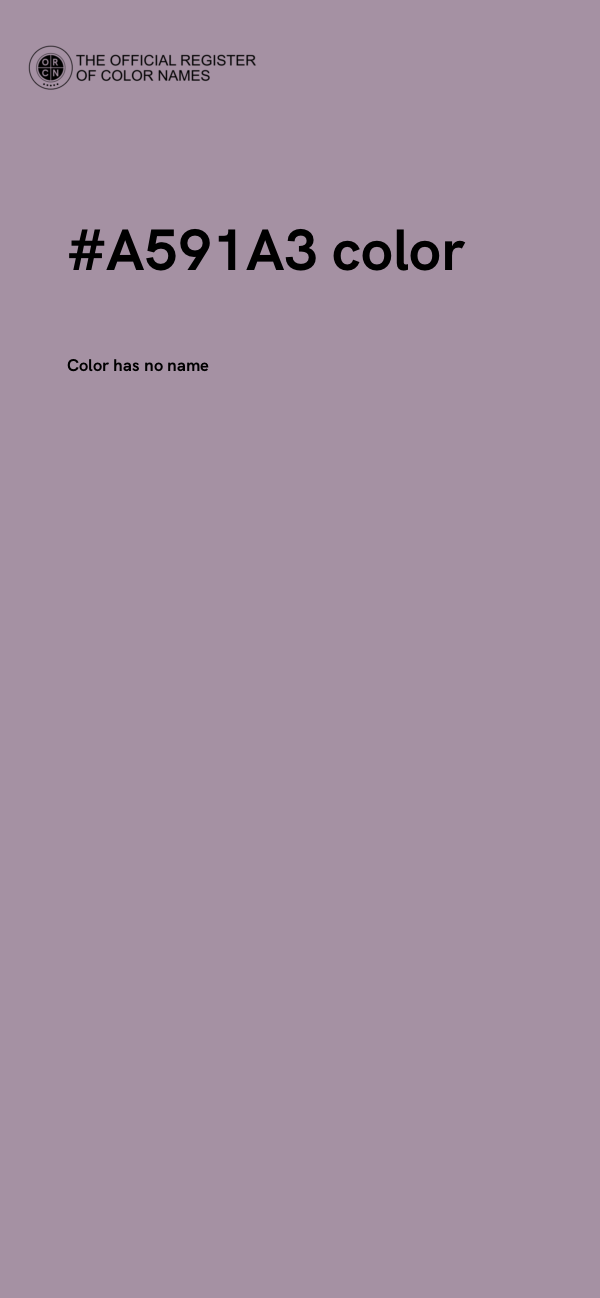 #A591A3 color image