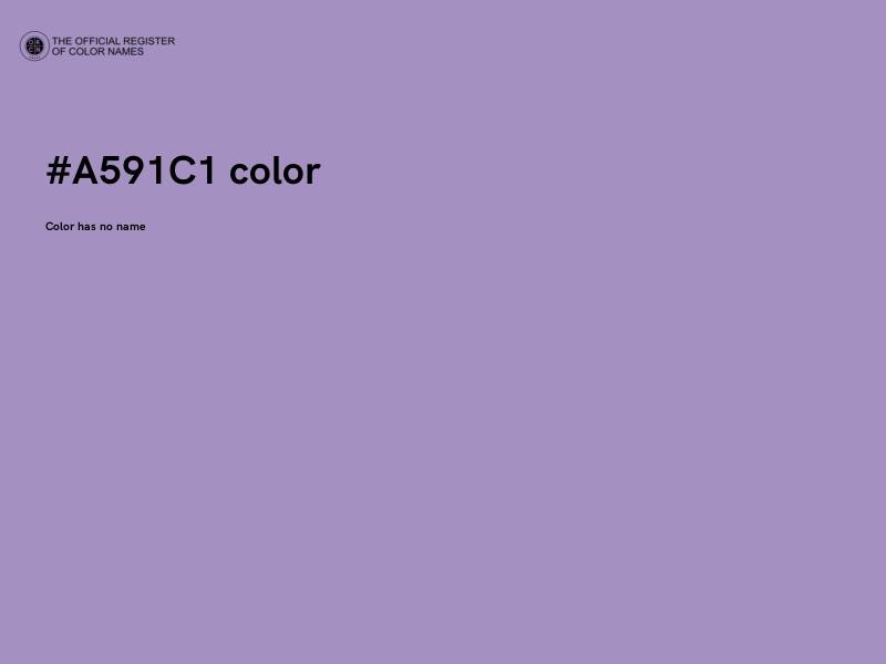 #A591C1 color image