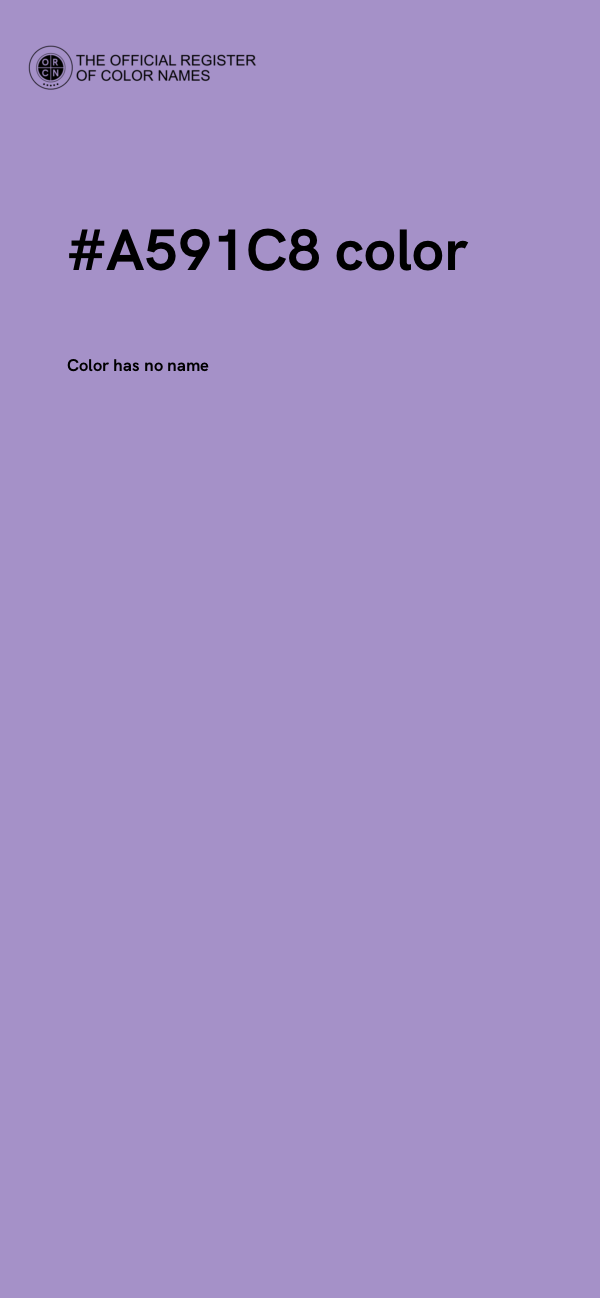 #A591C8 color image