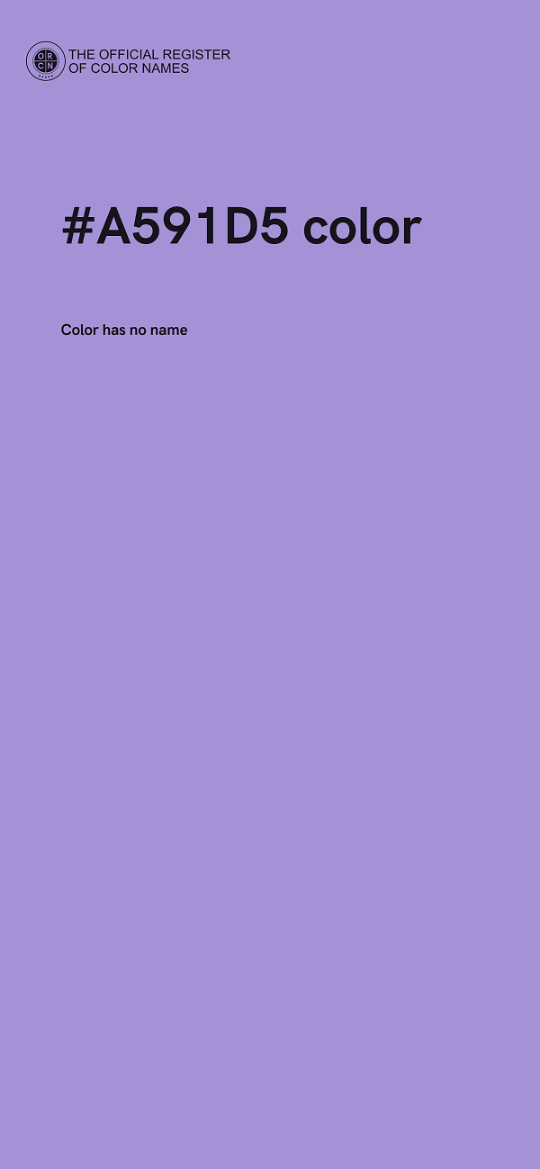 #A591D5 color image