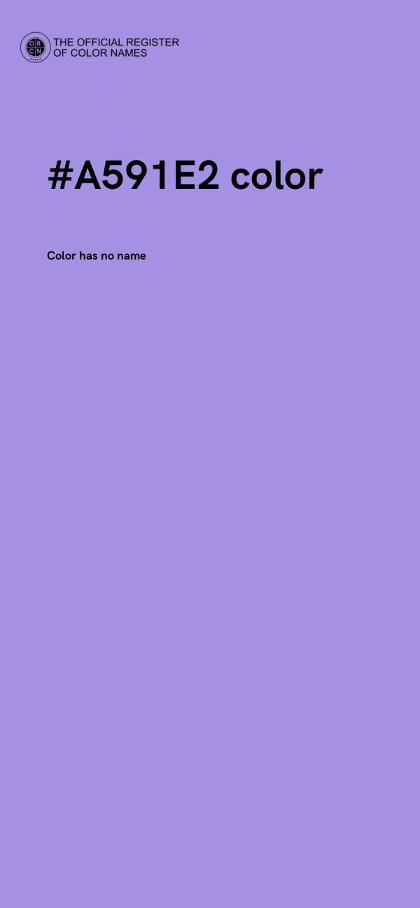 #A591E2 color image