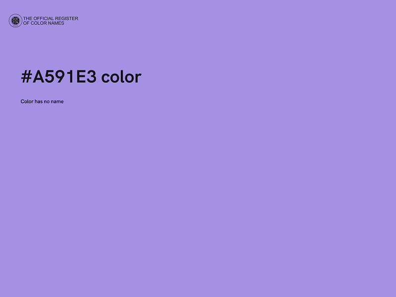 #A591E3 color image