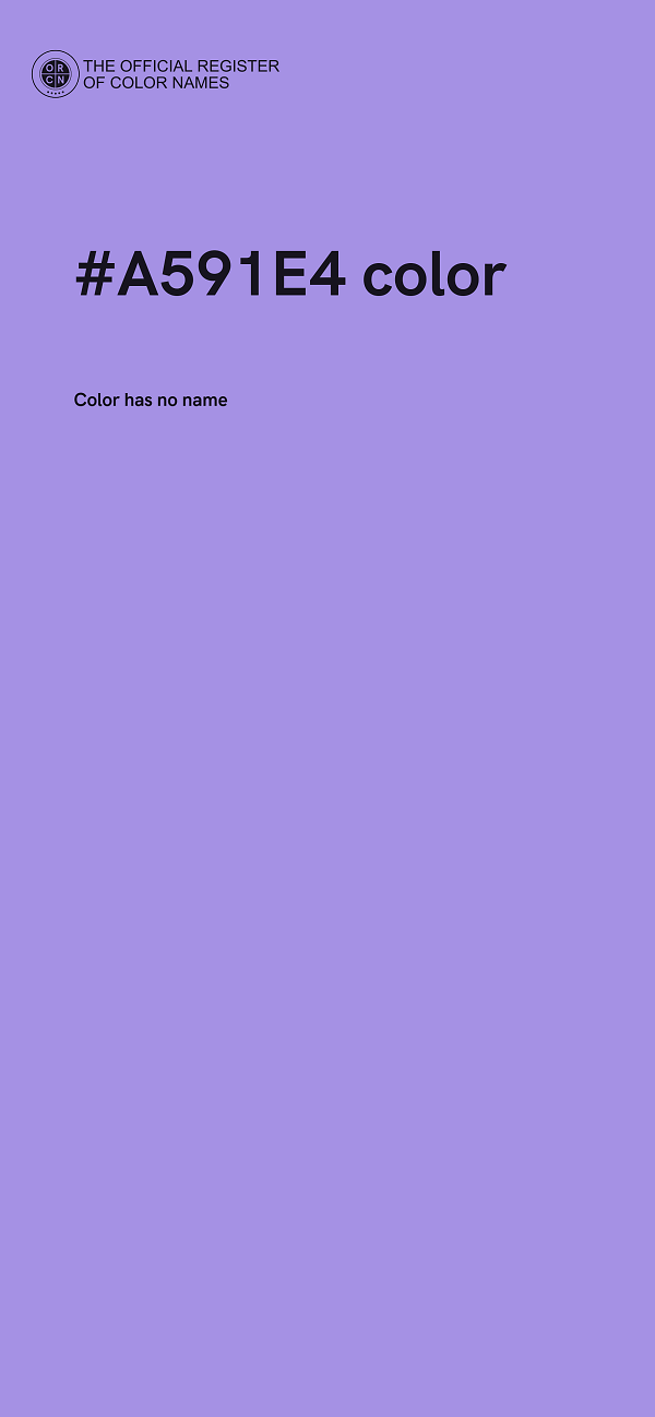 #A591E4 color image